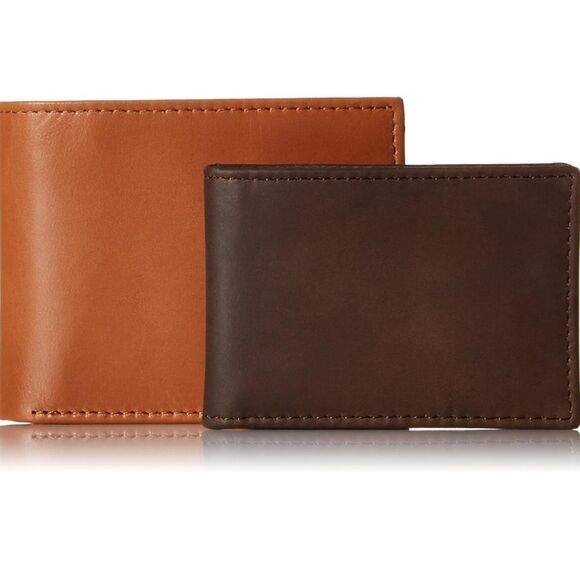 Timberland Men's Tan Genuine leather wallet removable Pass case - Picture 5 of 10